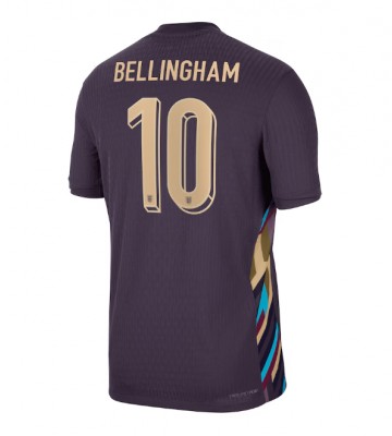 England Jude Bellingham #10 Udebanetrøje EM 2024 Kort ærmer